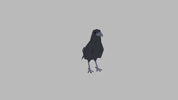 Crow 3D Model