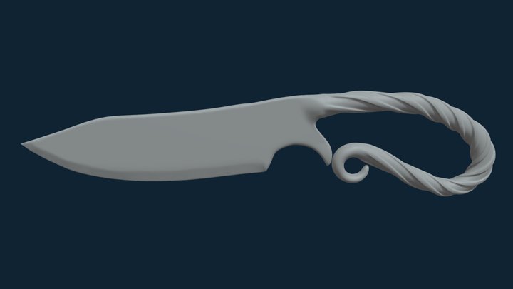 Viking Utility Knife FREE - 3D print ready 3D Model