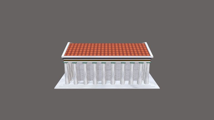 Greek Temple 3D Model