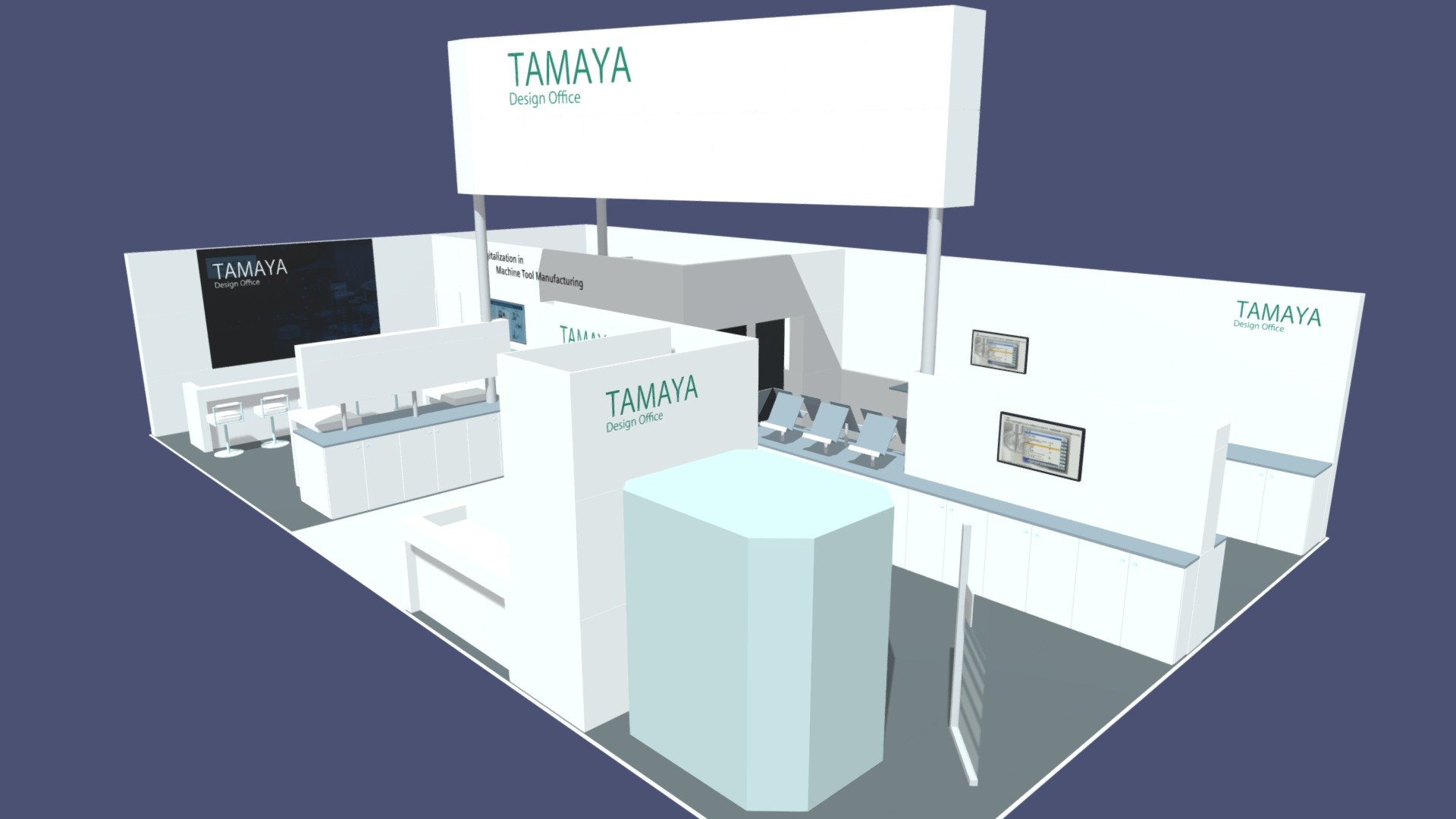 exhibition booth tamaya Sie01 - 3D model by tamaya (@amotama) [891ada5 ...