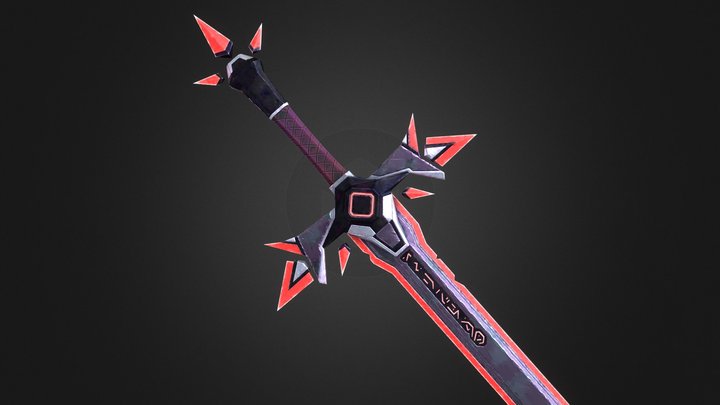 Stylized Sword v1 3D Model