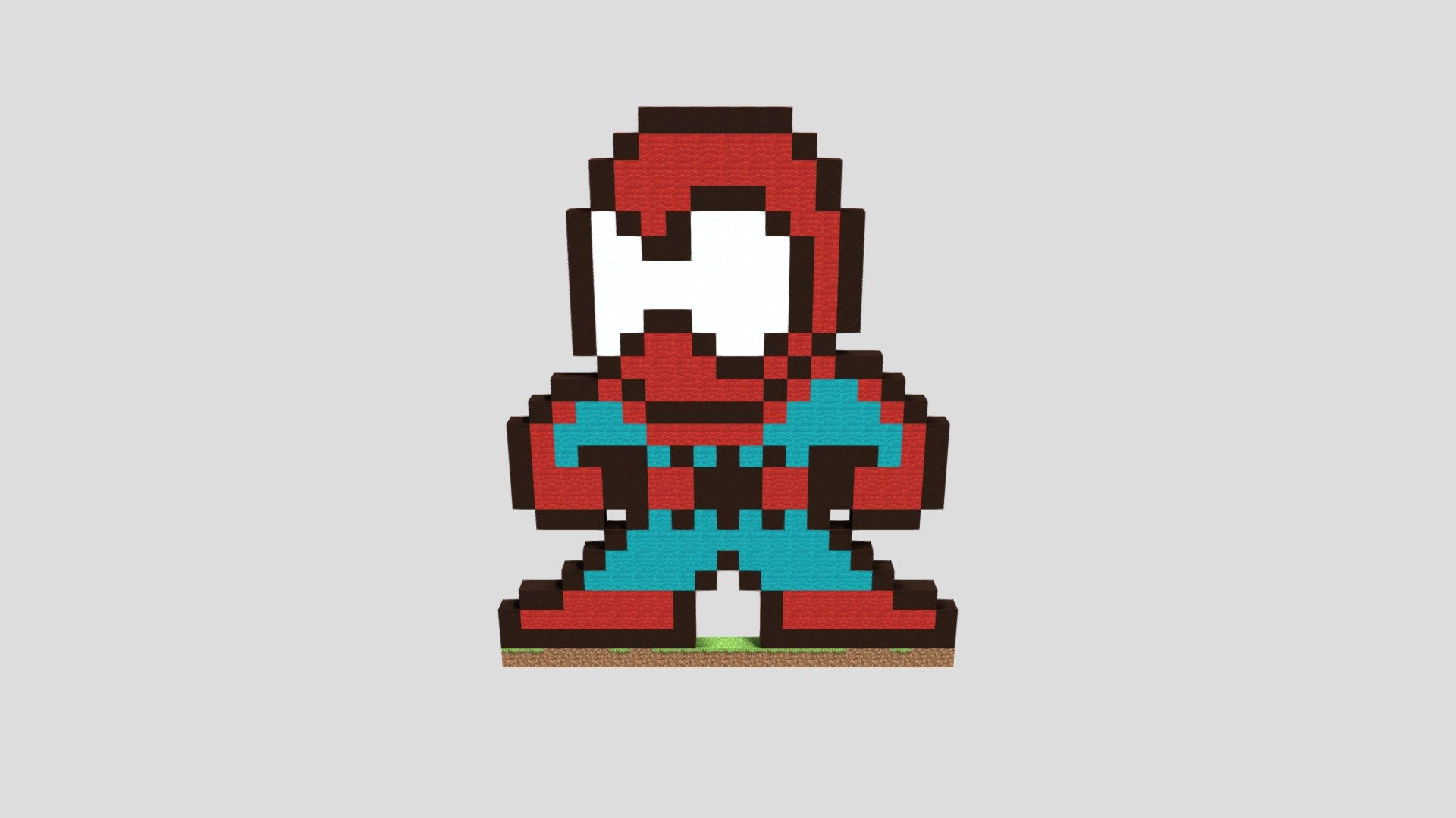 spider-man-pixel - Download Free 3D model by madexc (@madexc) [891bcf1]
