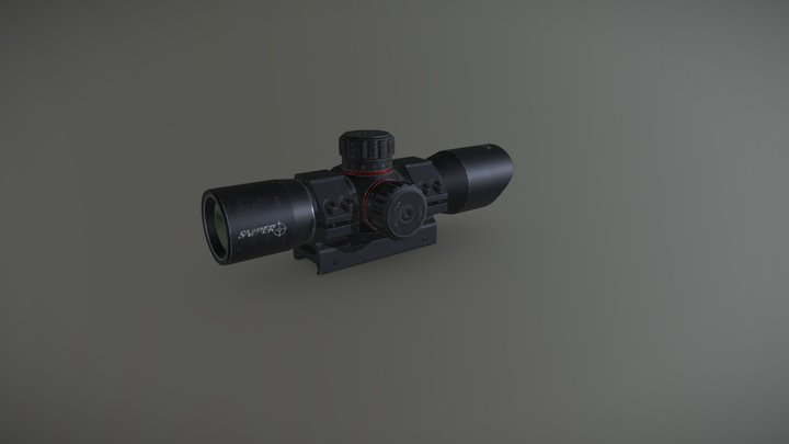 Sniper scope RD 30 L 3D Model