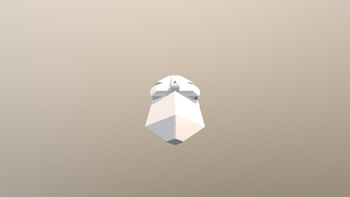 3D ship closed 3D Model