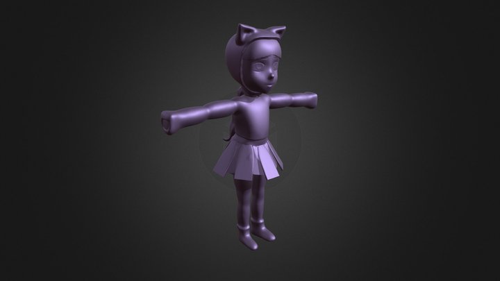 Lea Character for Games 3D Model