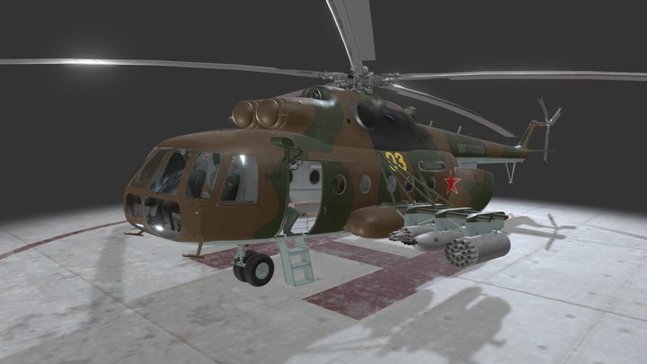 Mi-8MT Russian Air Force 3D Model