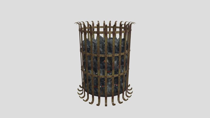 Brazier, fired with coke or coal 3D Model