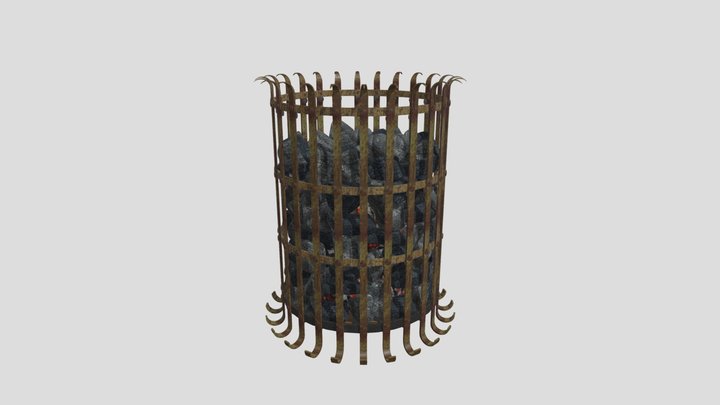 Brazier, fired with coke or coal 3D Model