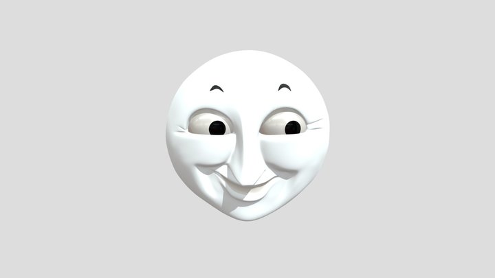 Henry The Green Engine - Grinning Face 3D Model