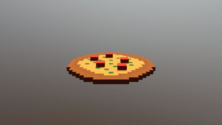 (Pixel) Pizza 3D Model