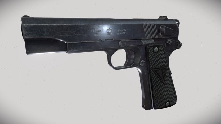 VIS wz. 35 pistol 3D Model