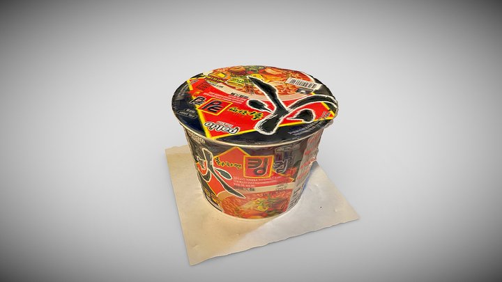 Instant Japanese Noodles 3D Model