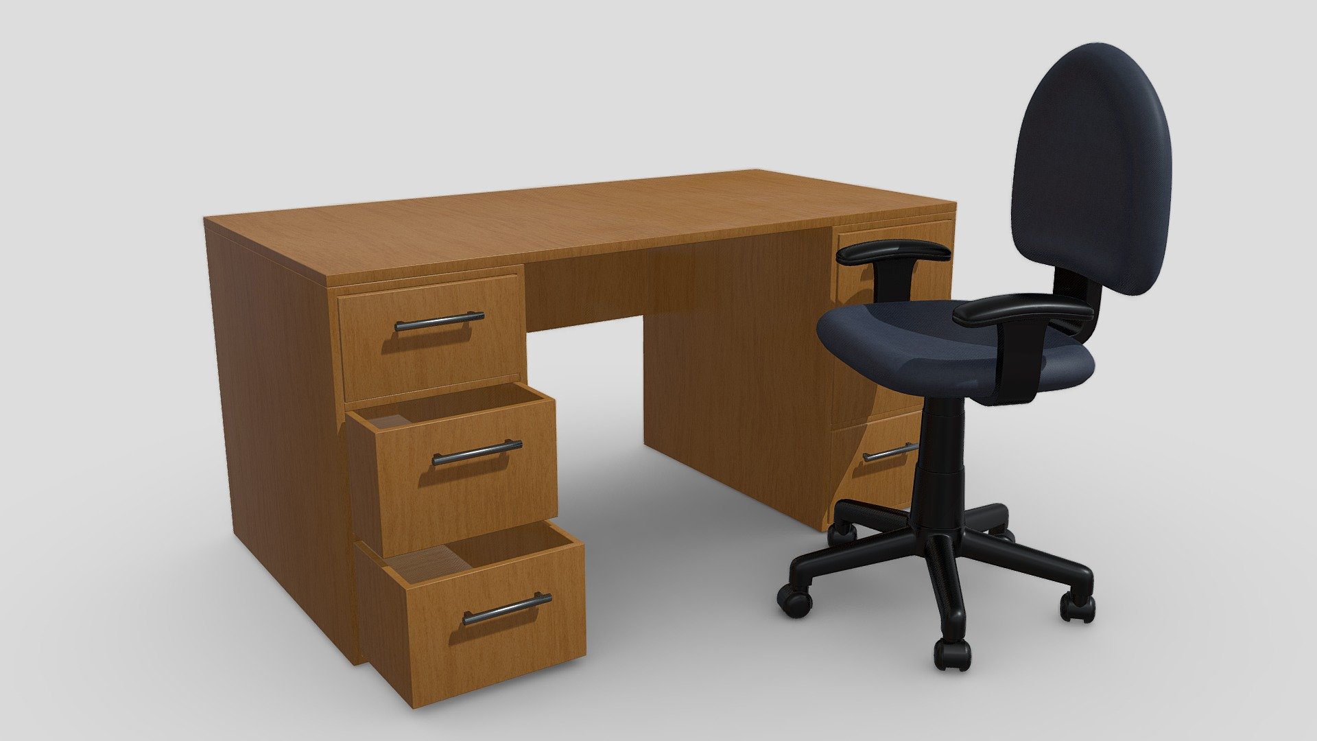 ArtStation - Realistic Office Desk and Chair (Blender Tutorial)