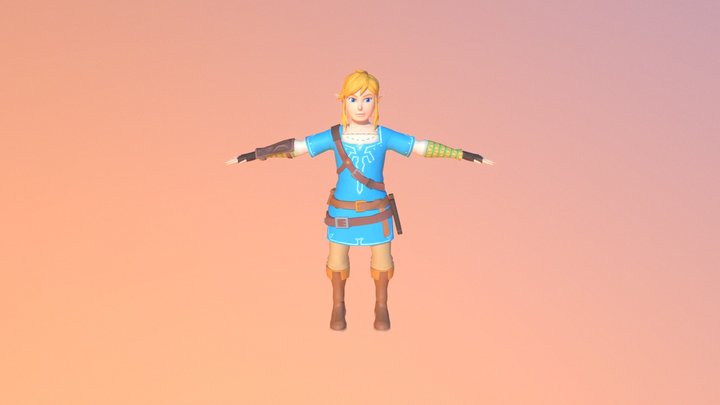 Link BOTW 3D Model