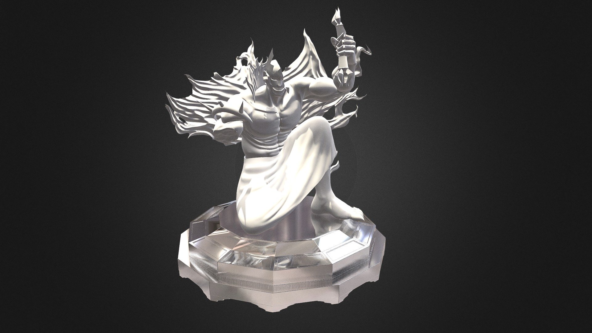 Statue of War God 3D model by coco (coconut6719) [89239e0] Sketchfab