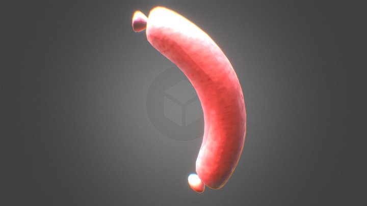 Stylized Hotdog 3D Model