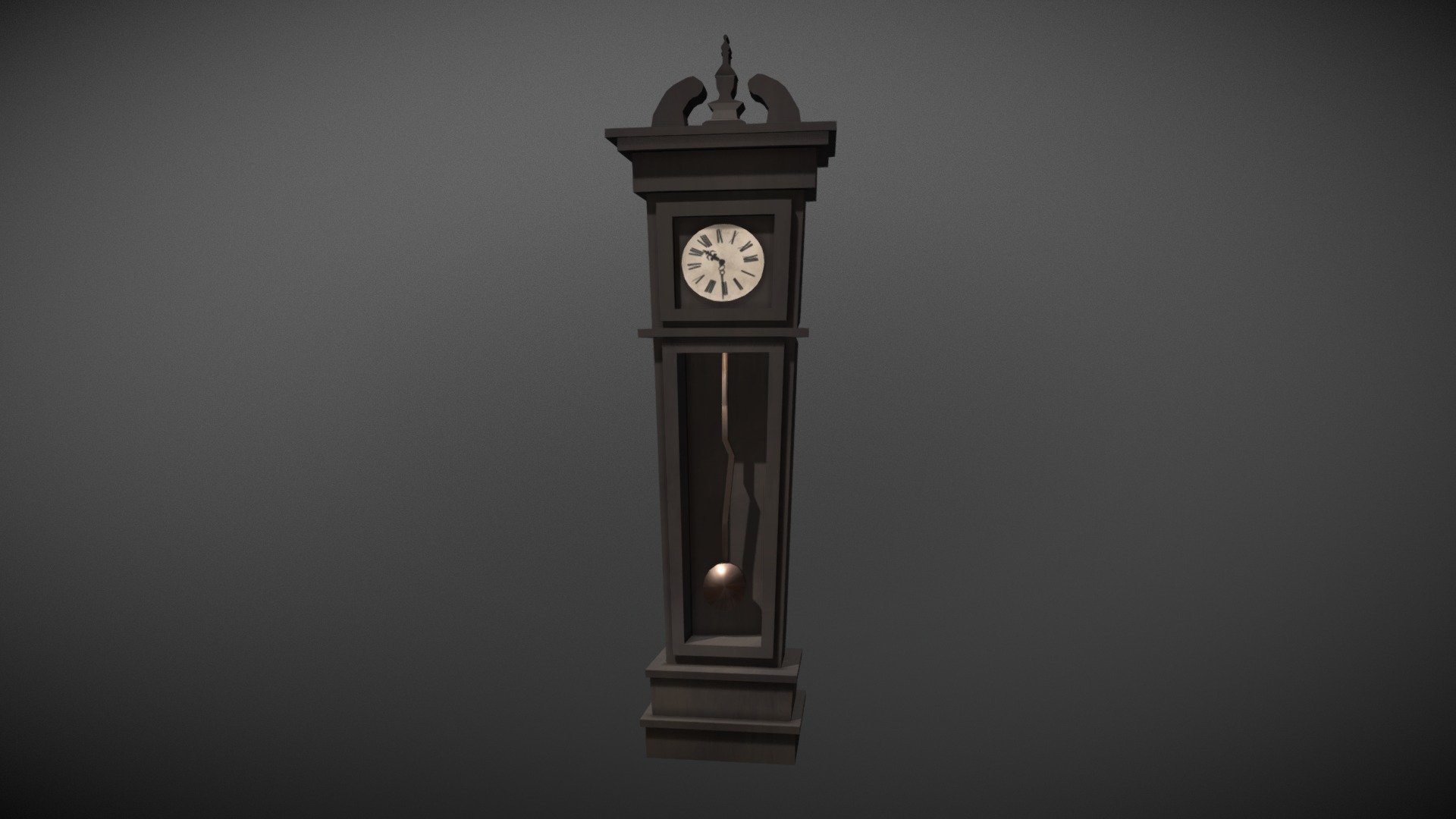 3D model Pendulum Clock - Stylized Cartoon VR / AR / low-poly