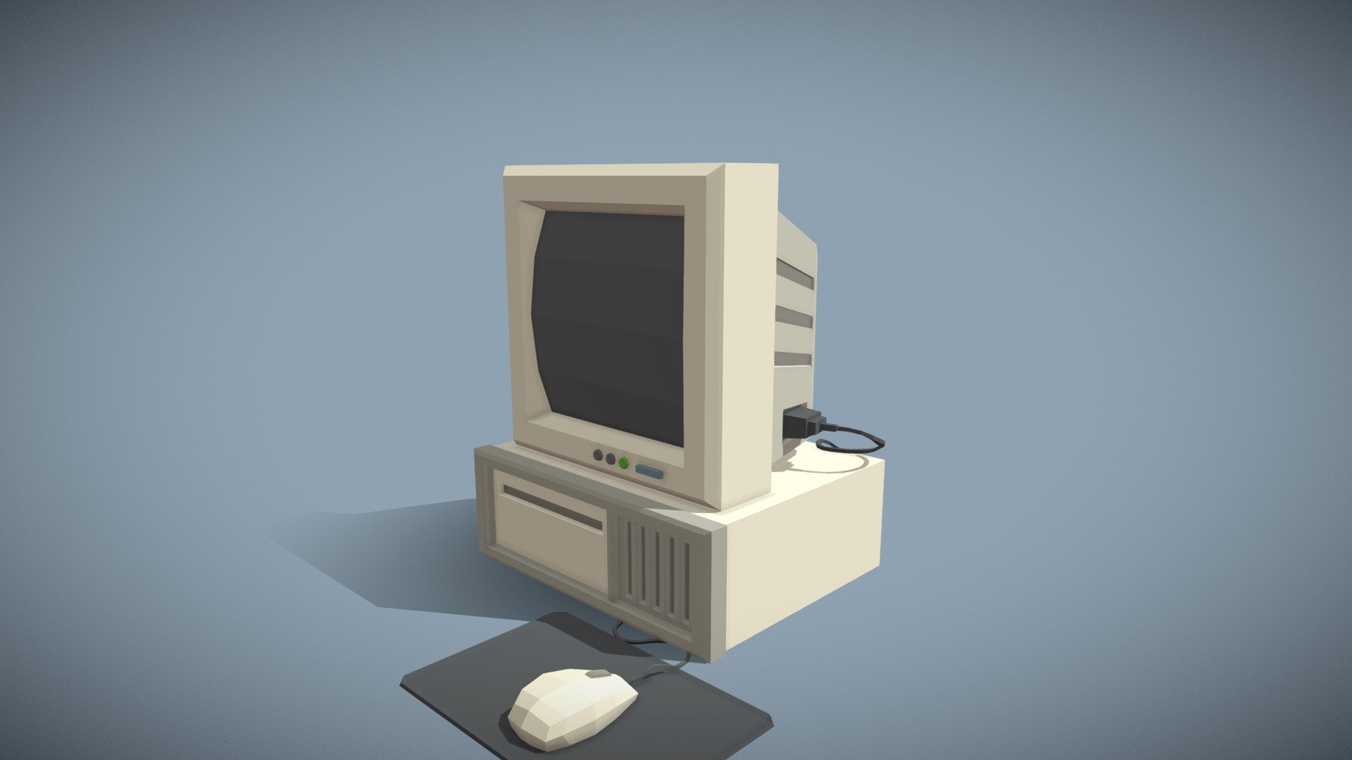 Retro Computer & Monitor