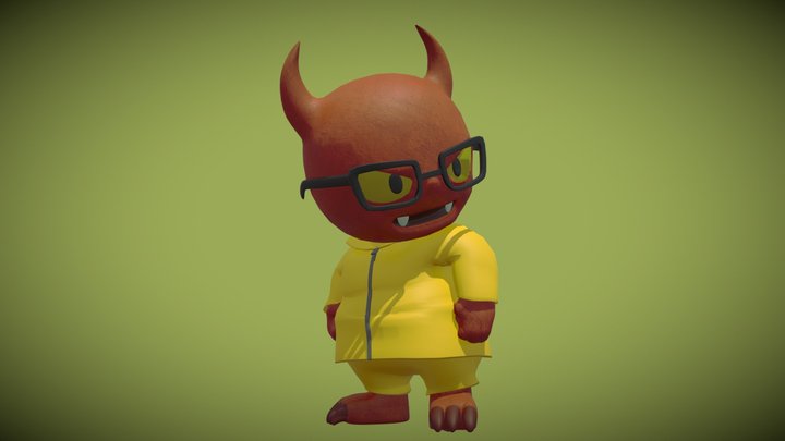 Chemistry Teacher Devil 3D Model