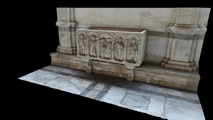 Italie, Pise, composanto, Sarcophage 3D Model