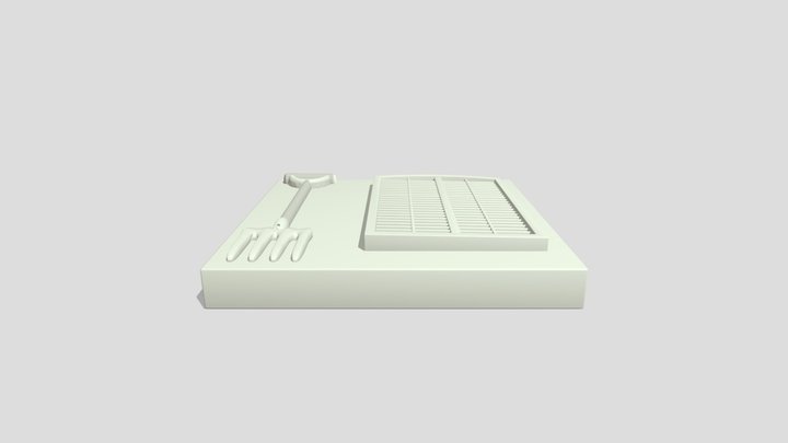 Scottish Vernacular - Mixing Tool Card 3D Model