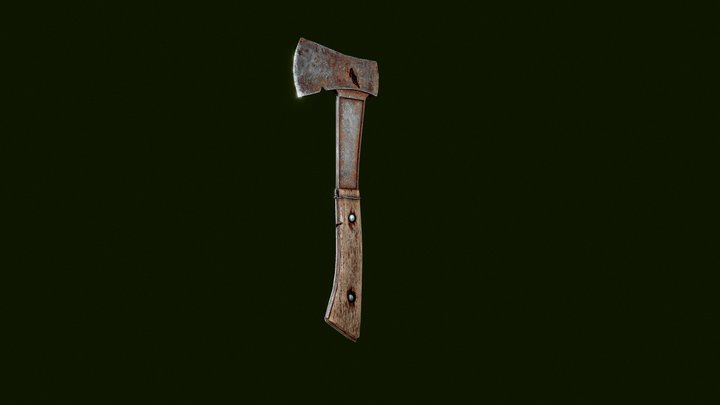 Vintage Hatchet (Hero Prop | 4K | 2.4K quads) 3D Model
