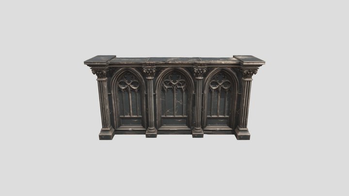 Gothic Tracery Arcade – Free 3D Model STL