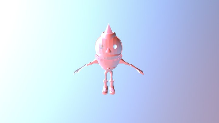 dancing blue rocket toy