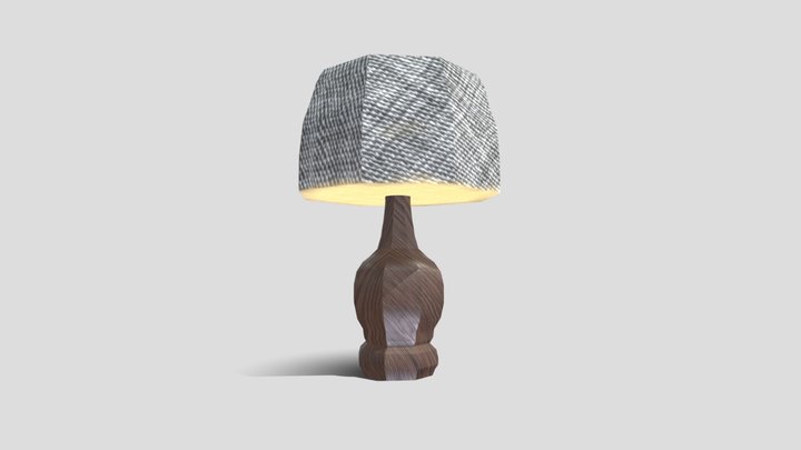 Textured Lamp 3D Model