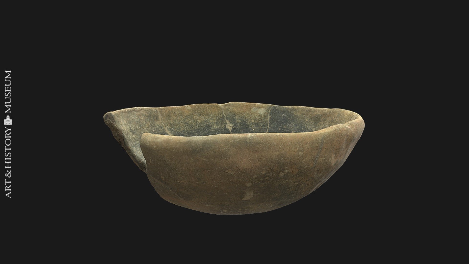 Bowl with conical base and flaring rim