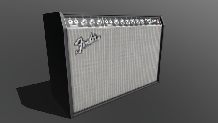 Fender 65' Deluxe Amp (PS1) 3D Model