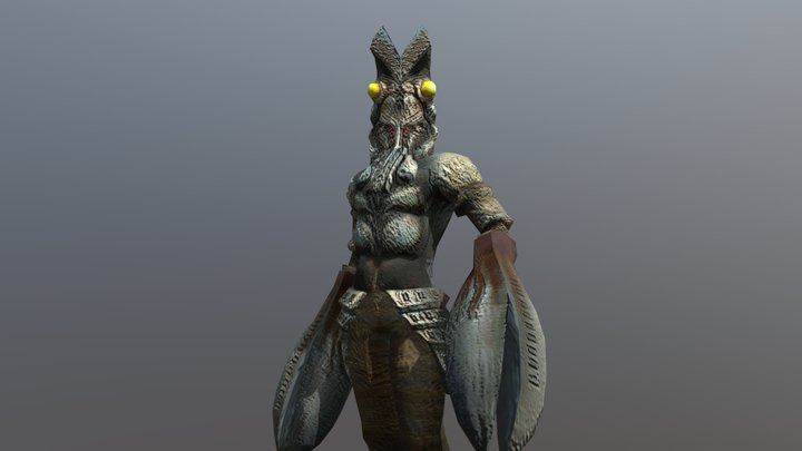 Alien Baltan 3D Model