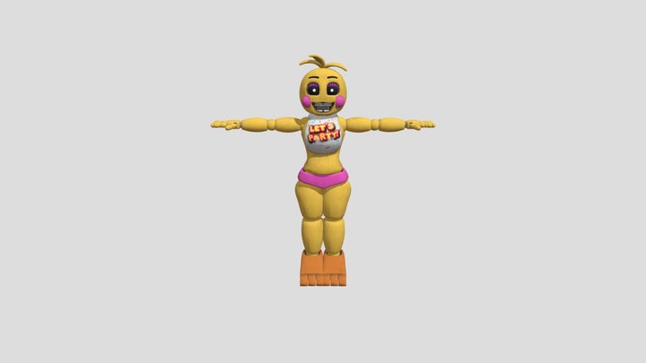 Five Nights At Freddy's - Black Eyed Toy Chica 3D Model