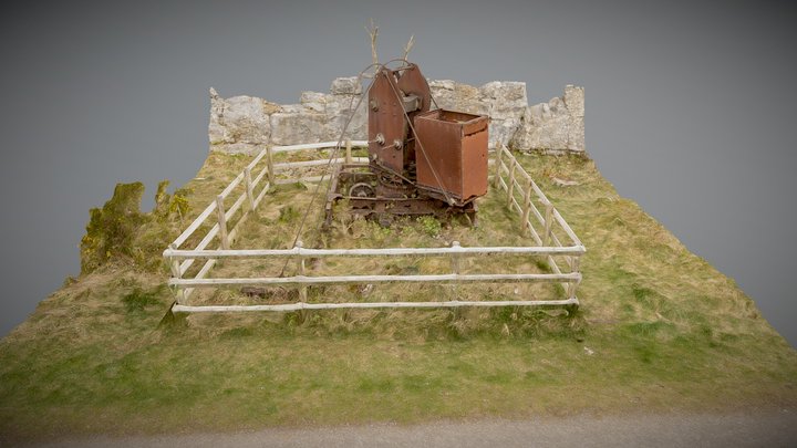 High Peak Trail derelict crane 3D Model