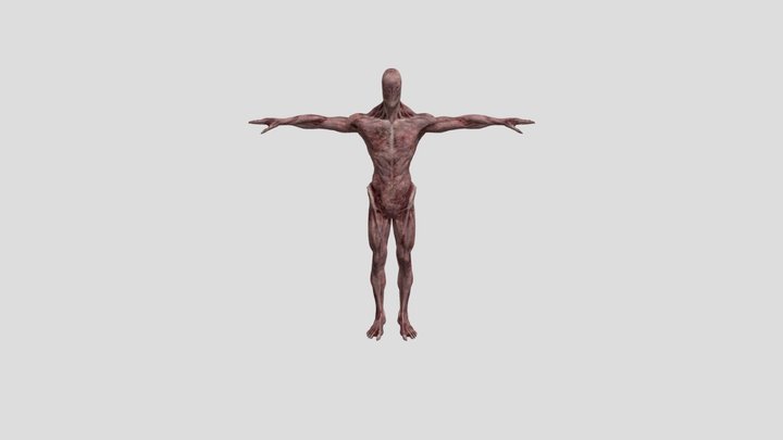 Mutant zombie model free – Gratis 3D-model STL
