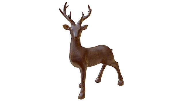Deer ornament (Wood) 3D Model