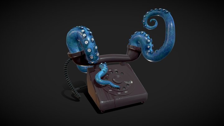 Tentacles-On-Call (The Line is Busy) 3D Model