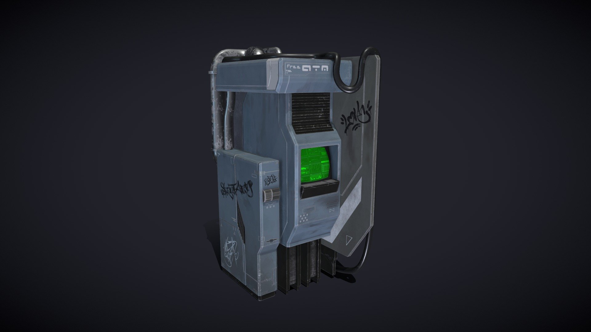 Futuristic ATM - 3D model by javibotella3d [8933b89] - Sketchfab