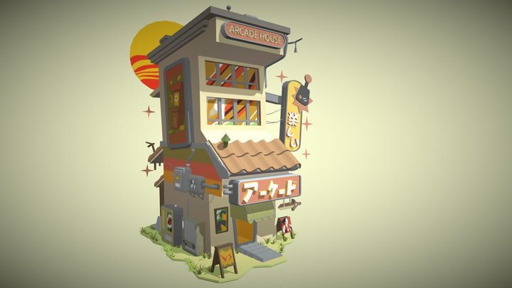 RBR_ Arcade_ Building 3D Model