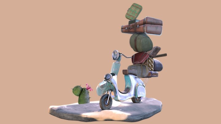 Overcharge Vespa 3D Model