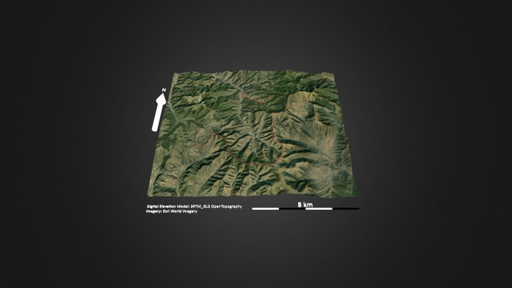 东甸子梁茶山 – Modelo 3D gratuito STL