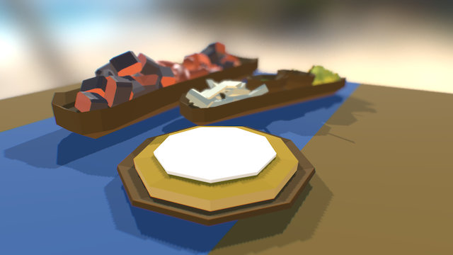 Parrilla criolla 3D Model
