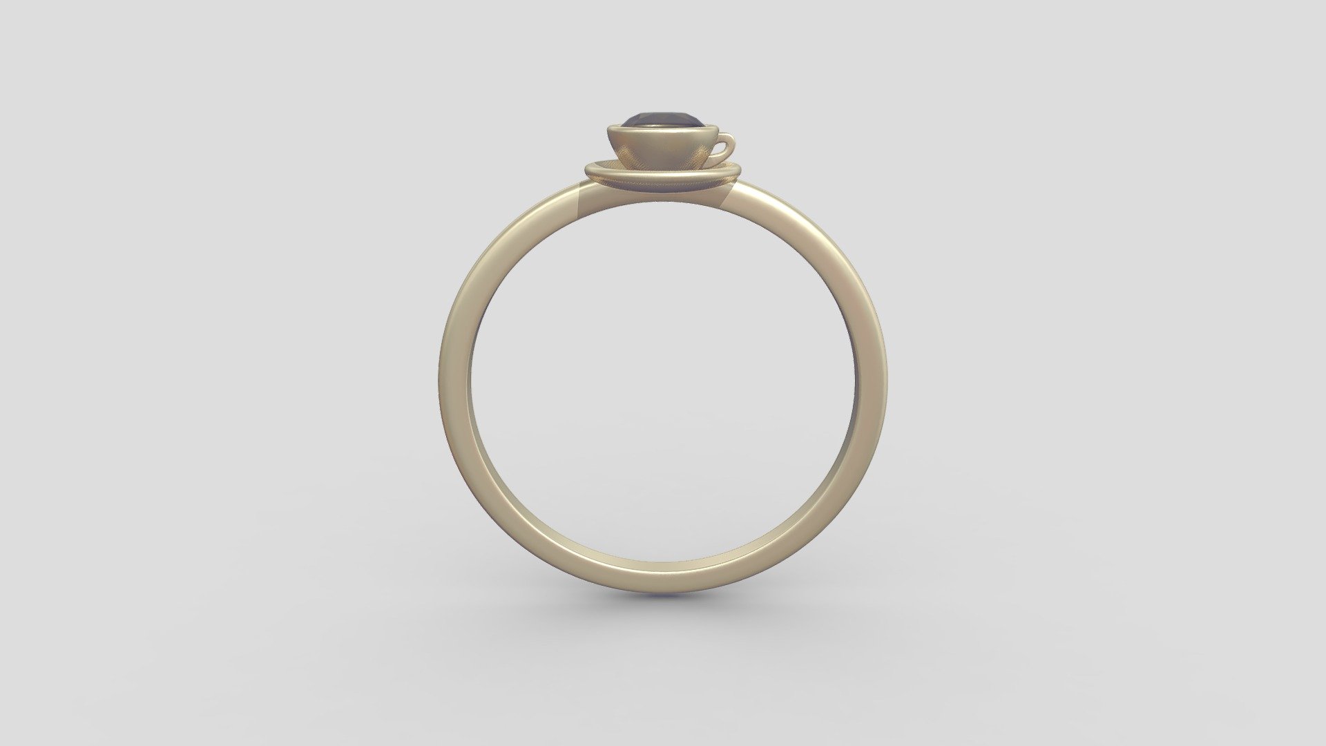 Jamie Coffee Ring 4mm V2 - Download Free 3D model by Automic Gold ...