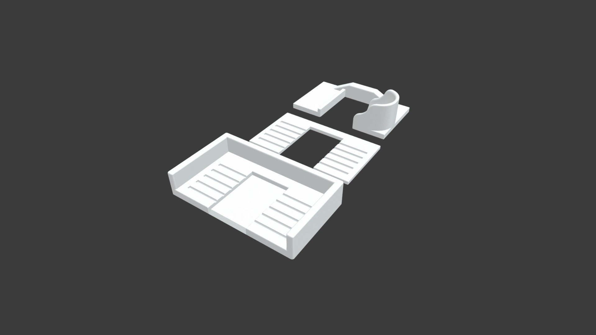 Plant root sectioning FDM holder — Sketchfab embed 3D viewer