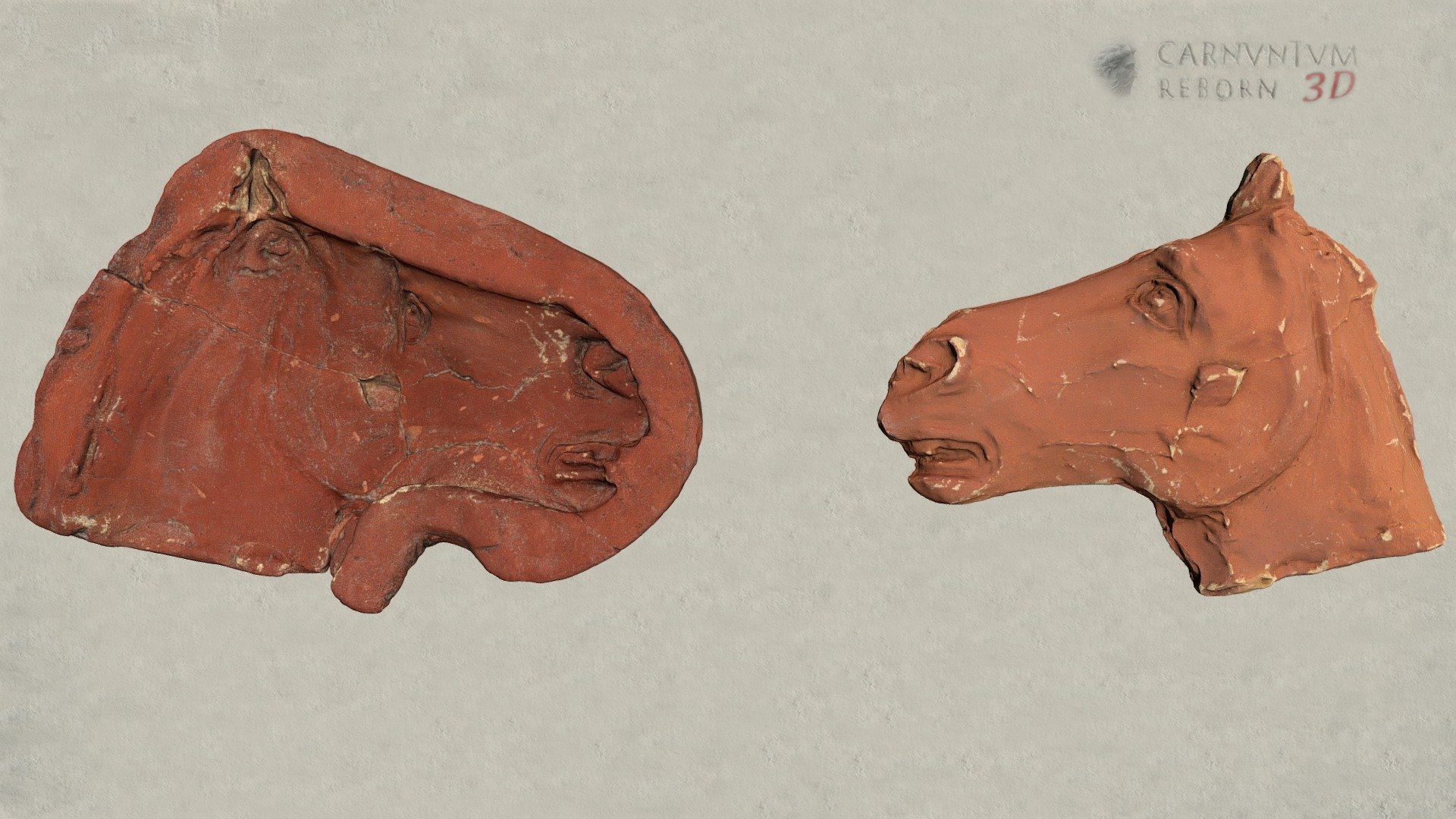 Model eines Pferdekopfes — Sketchfab embed 3D viewer