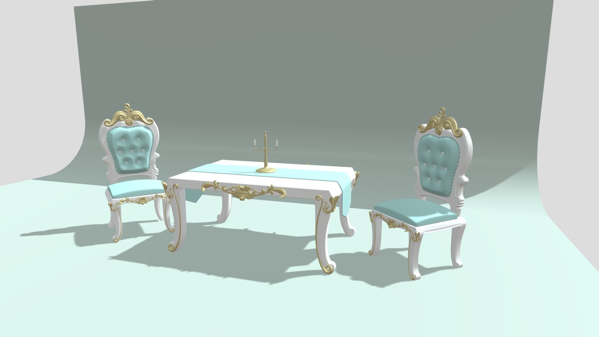 chair_stool_table — Sketchfab embed 3D viewer