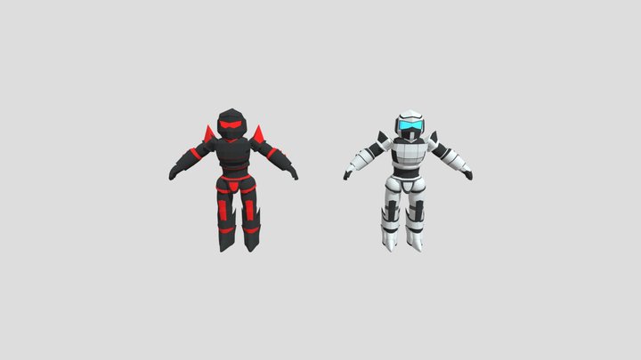 Martian Force High-Detail Alien Warrior Model 3D Model