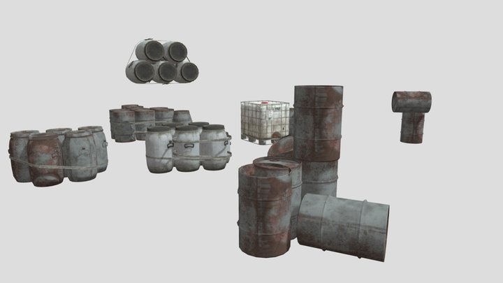 Barrels poppy playtime chapter 4 3D Model