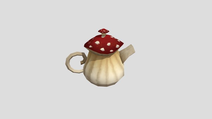 Mushroom Teapot 3D Model