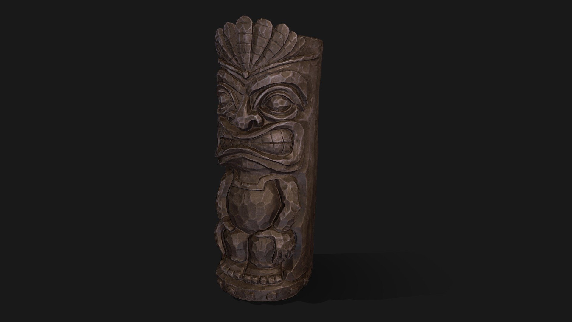 Scan of a sculpted Tiki - 3D model by machines-3d (@machines3d ...